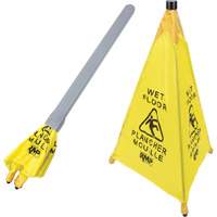 "Wet Floor" Pop-Up Safety Cone, Bilingual with Pictogram OSI Industrial Sales