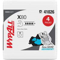 Essuie-tout X80, Robuste, 12-1/2" lo x 12" la OSI Industrial Sales