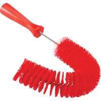 Brosse recourb&eacute;e, Soies Moyen/Ferme, Longueur de 15-1/2", Rouge OSI Industrial Sales