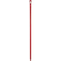 Ultra Hygiene Handle, Broom/Scraper/Squeegee, Red, Ergonomic, 59" L OSI Industrial Sales