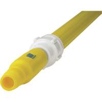 Manche de brosse pour plateforme, Brosse/Support &agrave; tampon, Jaune, T&eacute;lescopique, 62"-113" lo OSI Industrial Sales