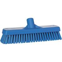 Deck & Wall Scrub Brush, Stiff Bristles, 12", Polyester, Blue OSI Industrial Sales
