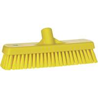 Brosse &agrave; r&eacute;curer pour planchers et murs, Crins Ferme, 12", Polyester, Jaune OSI Industrial Sales