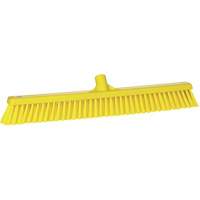 Balai-brosse &agrave; soies combin&eacute;es, Crins Cors&eacute;/Fin, 24", Polyester, Jaune OSI Industrial Sales