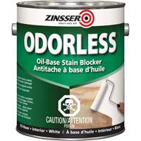 Odourless Oil-Base Stain Blocking Primer, White, Very Flat, 3.78 L, Gallon OSI Industrial Sales