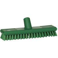 Brosse lave-pont aliment&eacute;e en eau, Crins Extra-ferme, 10-3/4", Polyester, Vert OSI Industrial Sales