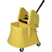 Champ Bucket & Wringer Combo, Down Press, 10 US Gal.(40 Quart), Yellow OSI Industrial Sales