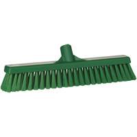 Small Particle Push Broom Head, Fine Bristles, 16-1/2", Polyester, Green OSI Industrial Sales