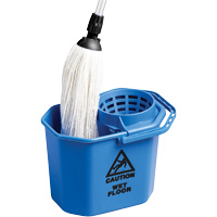 Heavy-Duty Mop Cone Pail, Strainer, 3 US Gal. (12 Quart), Blue OSI Industrial Sales