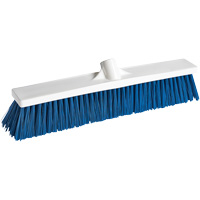 Foodservice Push Broom, Medium Bristles, 18", Polypropylene, White OSI Industrial Sales