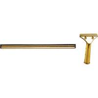 Window Squeegee with Handle, 18", Rubber, Brass Frame OSI Industrial Sales