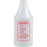 Bouteille &agrave; pulv&eacute;risateur ronde avec &eacute;tiquette SIMDUT, 24 oz OSI Industrial Sales