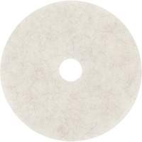 Natural Blend Pad, 17", Burnishing, White OSI Industrial Sales