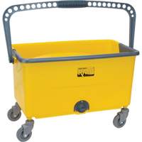 Microfibre Mop Bucket & Wringer, Strainer, 11 US Gal. (44 Quart), Yellow OSI Industrial Sales