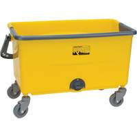 Microfibre Mop Bucket & Wringer, Strainer, 11 US Gal. (44 Quart), Yellow OSI Industrial Sales
