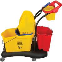Multifunctional Mop Trolley, Down Press, 9.5 US Gal.(38 Quart), Yellow OSI Industrial Sales