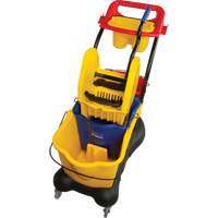 Multifunctional Mop Trolley, Down Press, 9.5 US Gal.(38 Quart), Yellow OSI Industrial Sales