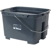 Dual Compartment Bucket, 4.75 US Gal. (19 qt.) Capacity, Grey OSI Industrial Sales