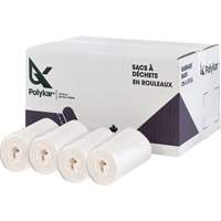 High Density Garbage Bags, Utility, 22" W x 20" L, 8 microns, Frosted, 23 L (6 Gal.) Capacity OSI Industrial Sales