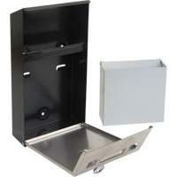 Smoking Receptacle, Wall-Mount, Stainless Steel, 1 Litre Capacity, 11-4/5" Height OSI Industrial Sales