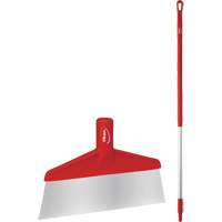 Grattoir &agrave; plancher avec manche, Rouge, 9-3/5" la x 55-9/10" lo OSI Industrial Sales