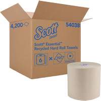 Essential 100% Recycled Brown Hard Roll Towels, 1 Ply, Standard, 700' L OSI Industrial Sales