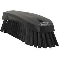 Large Angled Hand Brush, Stiff Bristles, 8" Long, Black OSI Industrial Sales