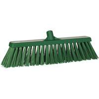Heavy-Duty Push Broom, Stiff Bristles, 20", Polyester, Green OSI Industrial Sales