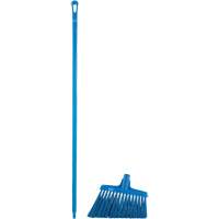 Angle Broom Head with Handle, X-Coarse Bristles, 12", Polyester, Blue OSI Industrial Sales