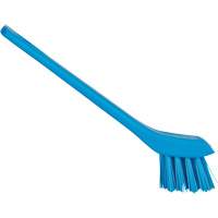 Brush with Scraping Edge, Stiff Bristles, 6" Long, Blue OSI Industrial Sales