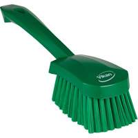 Short-Handled Washing Brush, Soft Bristles, 10-1/2" Long, Green OSI Industrial Sales