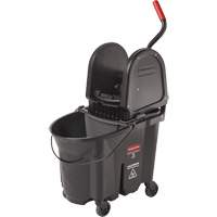Wavebrake&reg; Bucket & Wringer, Down Press, 8.75 US Gal.(35 Quart), Black OSI Industrial Sales