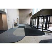Tapis dentr&eacute;e Supreme Knob, Essuie-pieds/grattoir, 3-1/2' x 6' x 7/16", Charbon OSI Industrial Sales