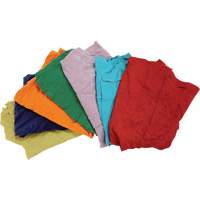 Recycled Material Wiping Rags, Cotton, Mix Colours, 25 lbs. OSI Industrial Sales