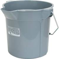 Round Bucket with Pouring Spout, 2.64 US Gal. (10.57 qt.) Capacity, Grey OSI Industrial Sales