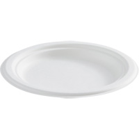 Assiette ronde en fibre compostable OSI Industrial Sales