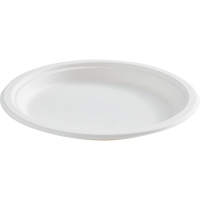Assiette ronde en fibre compostable OSI Industrial Sales
