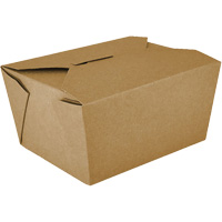Kraft Take Out Food Containers, Corrugated, Rectangular OSI Industrial Sales