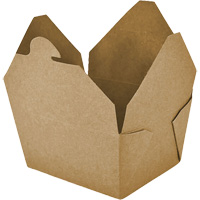 Kraft Take Out Food Containers, Corrugated, Rectangular OSI Industrial Sales