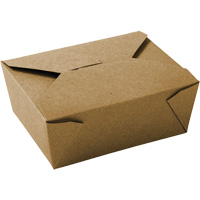 Kraft Take Out Food Containers, Corrugated, Rectangular OSI Industrial Sales