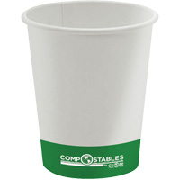 Gobelets en papier compostable chaud/froid &agrave; paroi simple, 8 oz, Multicolore OSI Industrial Sales