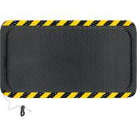 Tapis conductible Hog Heaven, 3' la x 5' lo, 5/8" &eacute;paisseur, Noir/Jaune, Nitrile OSI Industrial Sales