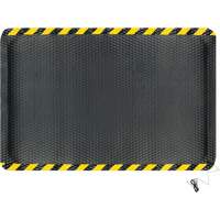 Tapis conductible Hog Heaven, 4' la x 6' lo, 5/8" &eacute;paisseur, Noir/Jaune, Nitrile OSI Industrial Sales