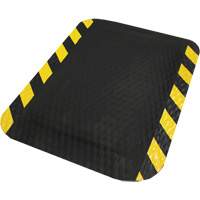 Tapis Hog Heaven, Losange, 2' x 3' x 5/8", Noir/Jaune, Nitrile OSI Industrial Sales