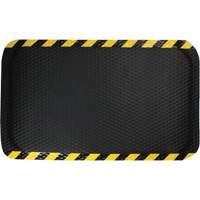 Tapis Hog Heaven, Losange, 3' x 5' x 5/8", Noir/Jaune, Nitrile OSI Industrial Sales