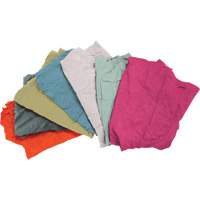Recycled Material Wiping Rags, Terrycloth, Mix Colours, 25 lbs. OSI Industrial Sales