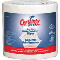 Plus Disinfectant Wipes, 7-9/10" x 5-9/10", 800 Count OSI Industrial Sales