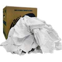 Recycled Wiping Rags, Cotton, White, 10 lbs. OSI Industrial Sales