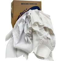 Recycled Wiping Rags, Cotton, White, 10 lbs. OSI Industrial Sales
