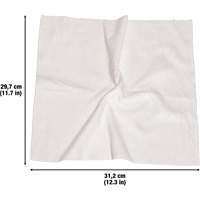 Washable Cleaning Cloths, Microfibre, White OSI Industrial Sales